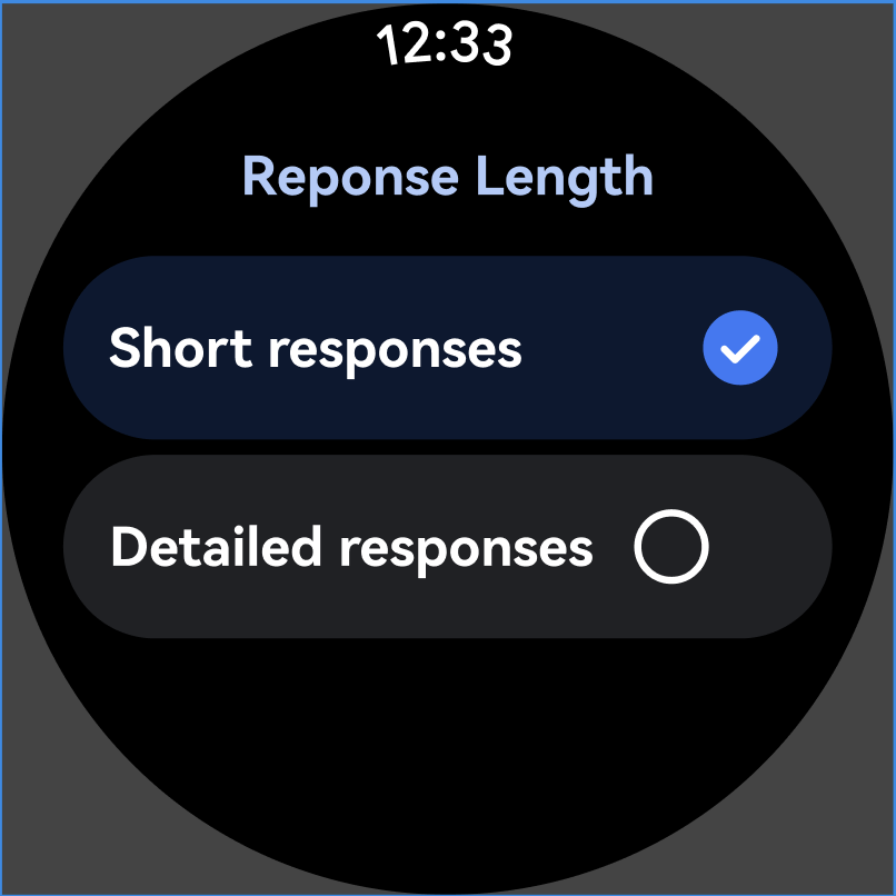 Response Length Settings