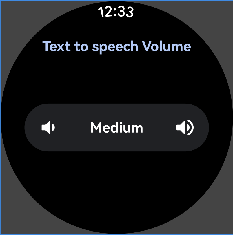 TTS Volume Control